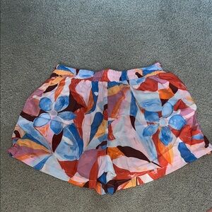 Forever 21 Multicolor Floral Drawstring Lounge Shorts